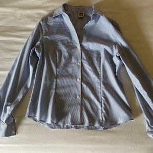 H&M Blue and White Button Down - Size Small